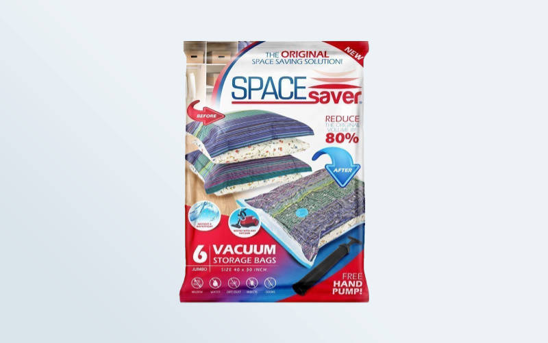 SpaceSaver Vacuum Bags For Storing Clothes