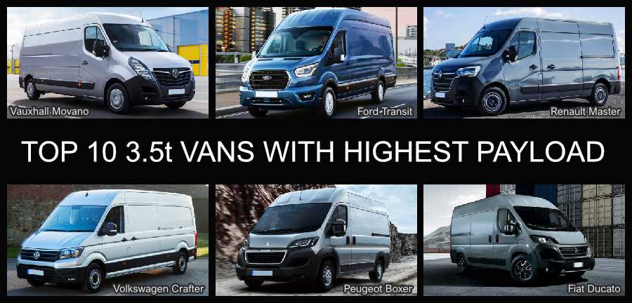 Top 10 Vans With The Highest Payload [ Tonne] - FVH&R